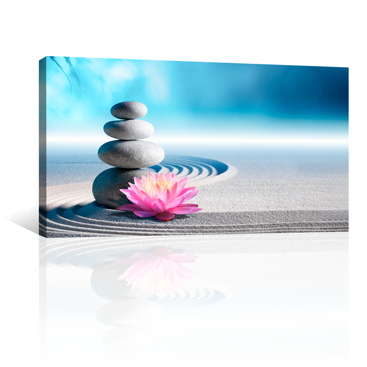 Jardin Zen Con Flor Loto