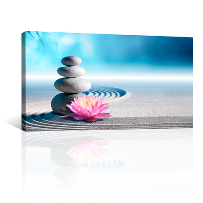 Jardin Zen Con Flor Loto