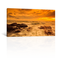 Mar Rocas Atardecer