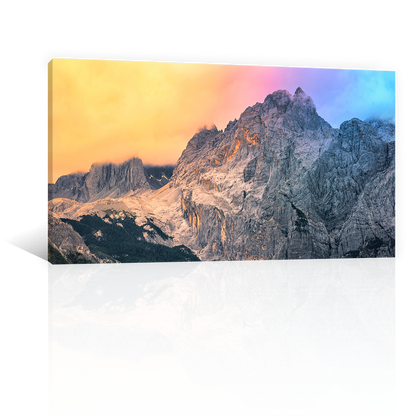Montañas Nubes Y Colores