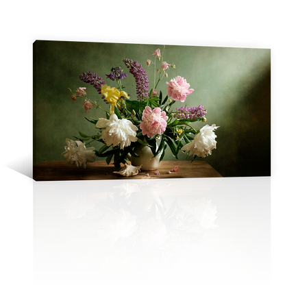 Hermosas Peonias En Vaso