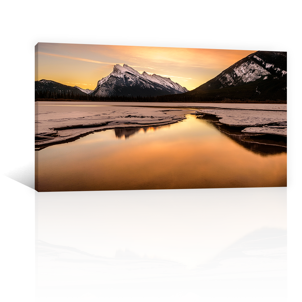 Lago Reflejo Amanecer