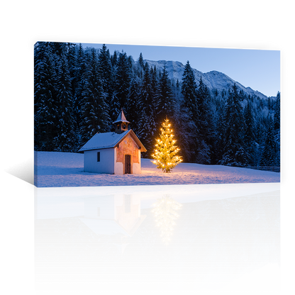 Montañas Cabaña Navidad