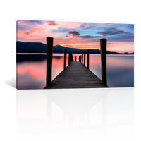 Lago Atardecer Vibrante
