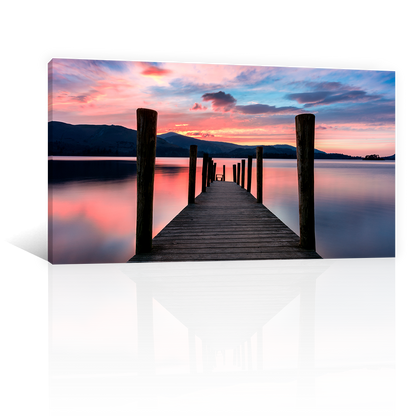 Lago Atardecer Vibrante