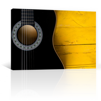Guitarra Acustica En Negro