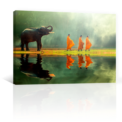 Monjes Y Elefante En Rio