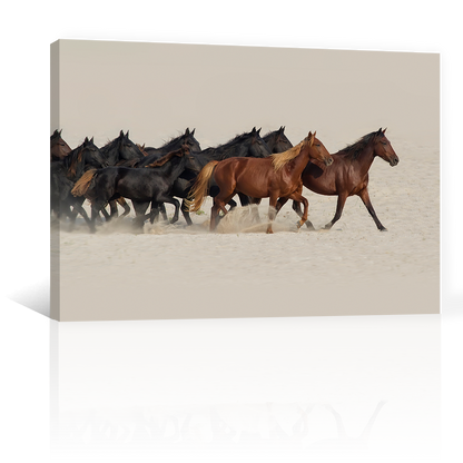 Caballos En El Desierto