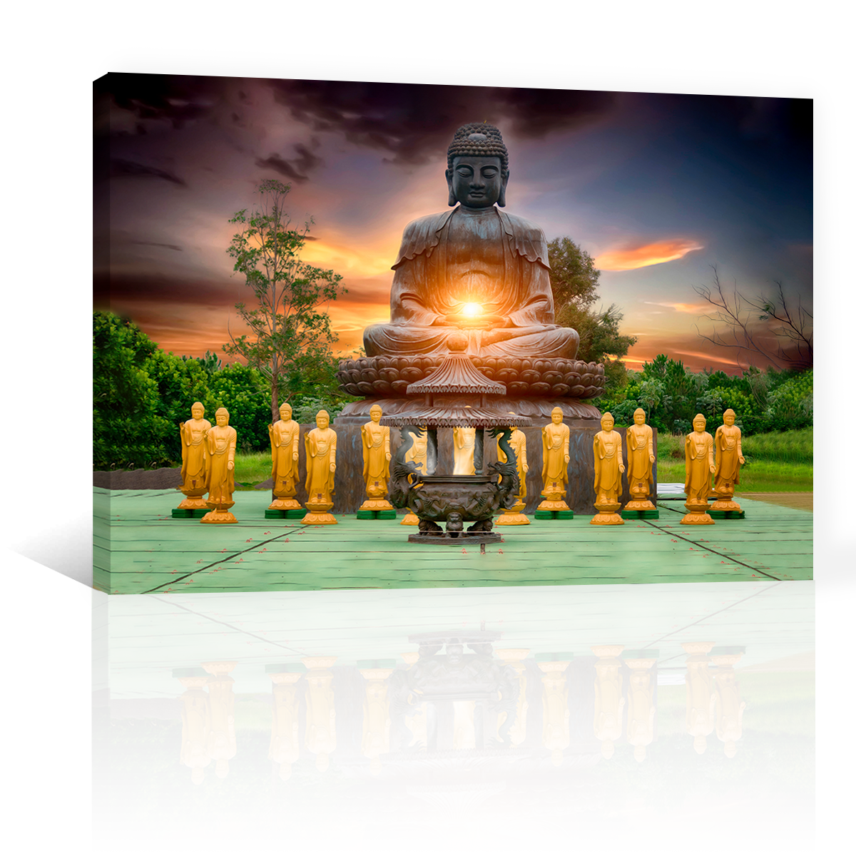 Estatuas De Buda Atardecer