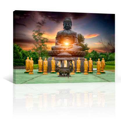 Estatuas De Buda Atardecer