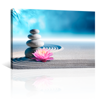 Jardin Zen Con Flor Loto