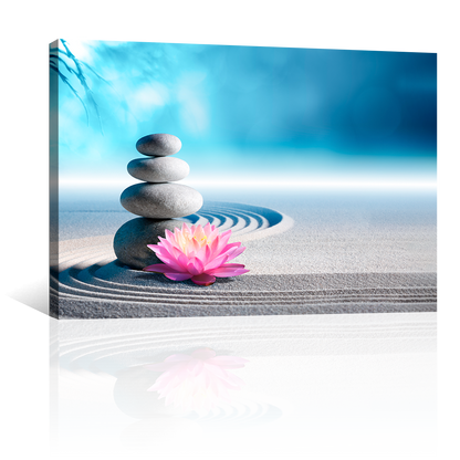 Jardin Zen Con Flor Loto