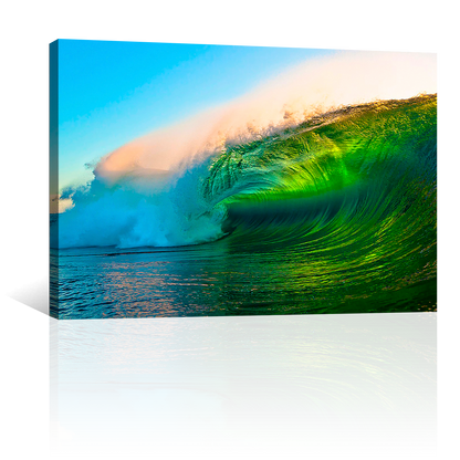 Ola Azul Y Verde