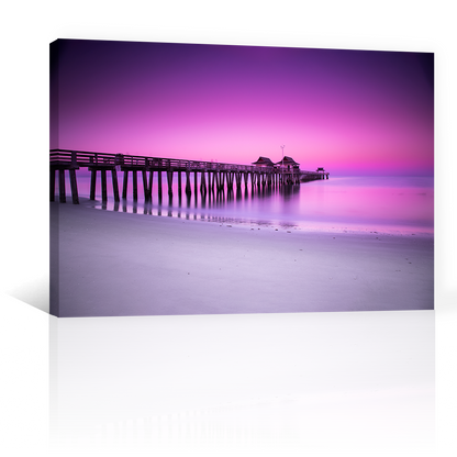 Playa Y Muelle Al Amanecer