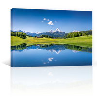Lago En Alpes Suizos