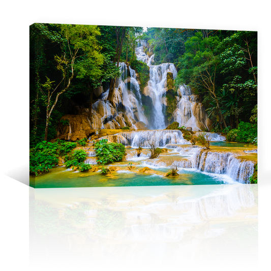 Cascada Triangular Azul