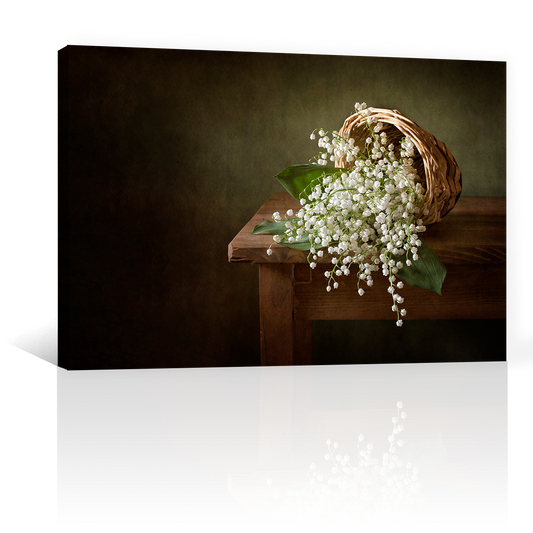 Canasta De Lirios Blancos