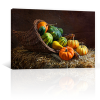Canasto Con Calabazas