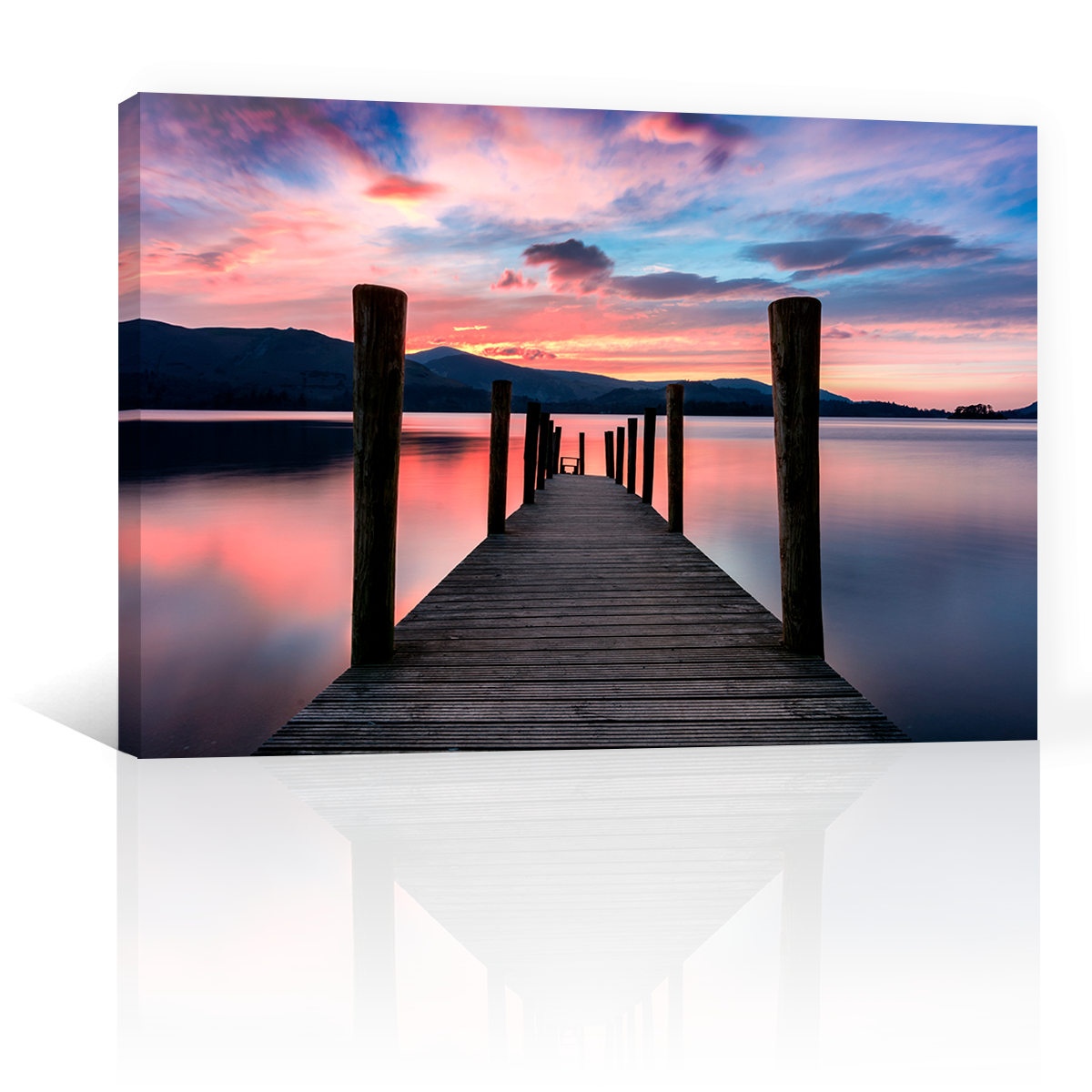 Lago Atardecer Vibrante