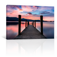 Lago Atardecer Vibrante