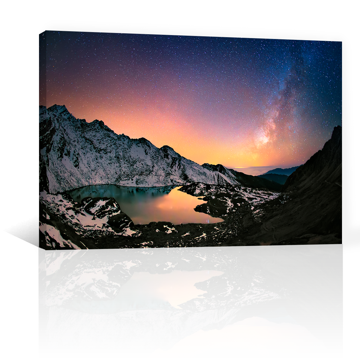 Montañas Bajo Via Lactea
