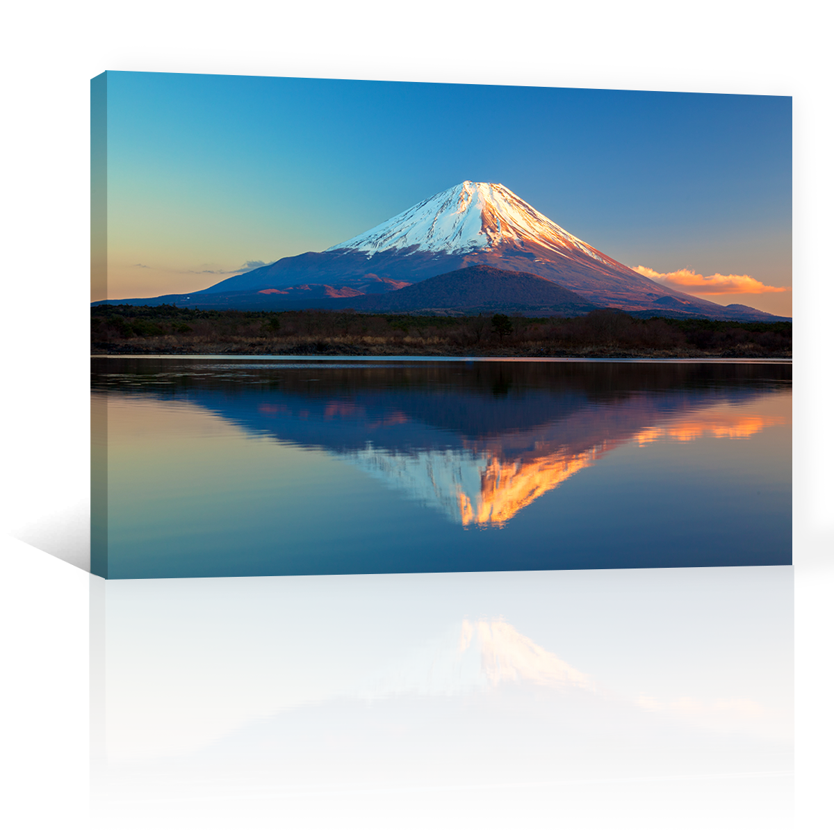 Fuji Sobre Lago