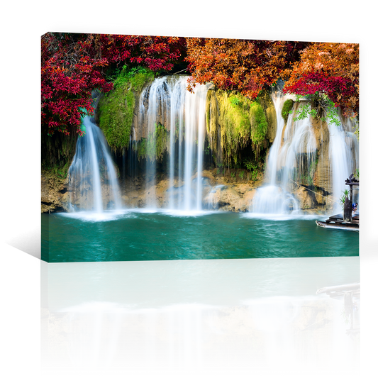 Cascada Arboles Colores