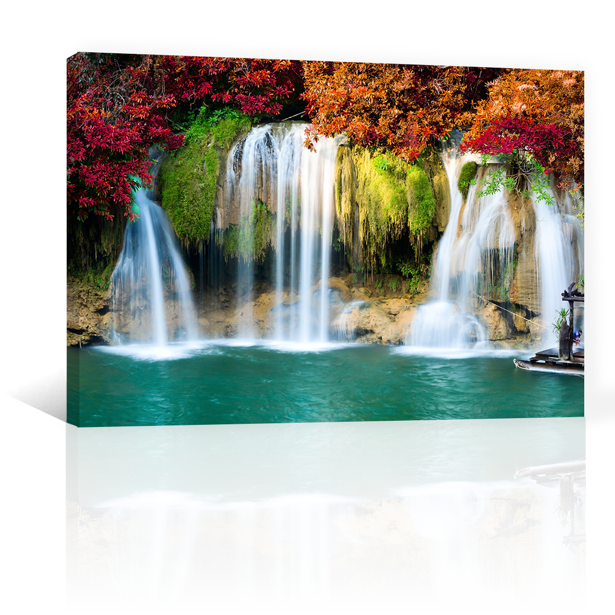 Cascada Arboles Colores