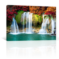 Cascada Arboles Colores