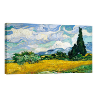 Campo De Trigo Con Cipreses Vincent Van Gogh