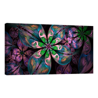Flores Fractal Color Verde