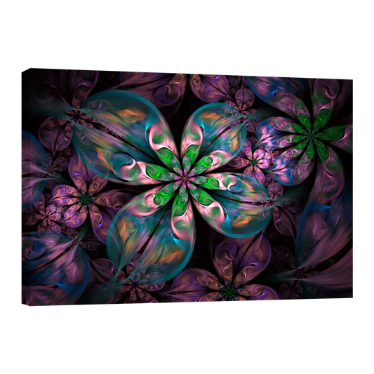 Flores Fractal Color Verde