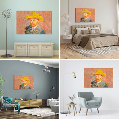 Retrato Con Sombrero De Paja Van Gogh