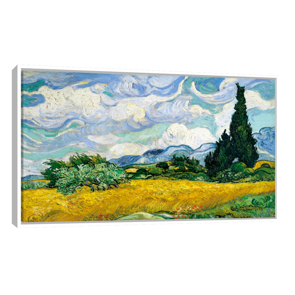 Campo De Trigo Con Cipreses Vincent Van Gogh