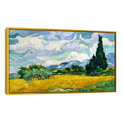 Campo De Trigo Con Cipreses Vincent Van Gogh