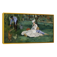 Familia Monet En Su Jardin Por Eduard Manet