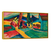 Paisaje Con Alamos Por Vasily Kadinsky