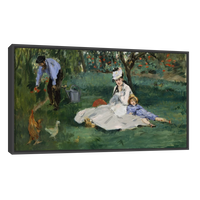 Familia Monet En Su Jardin Por Eduard Manet