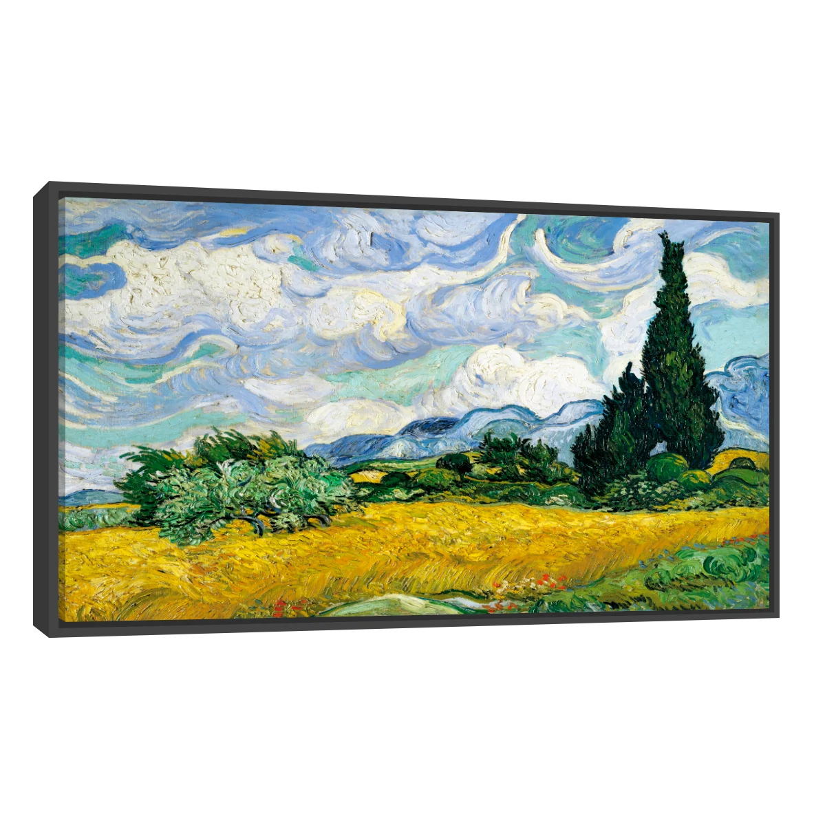 Campo De Trigo Con Cipreses Vincent Van Gogh