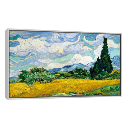 Campo De Trigo Con Cipreses Vincent Van Gogh