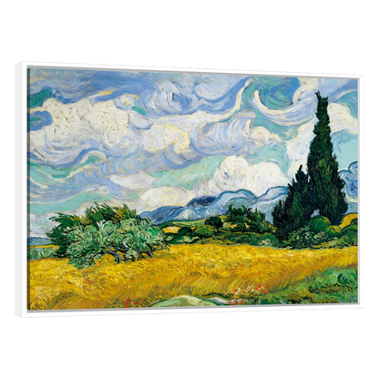 Campo De Trigo Con Cipreses Vincent Van Gogh