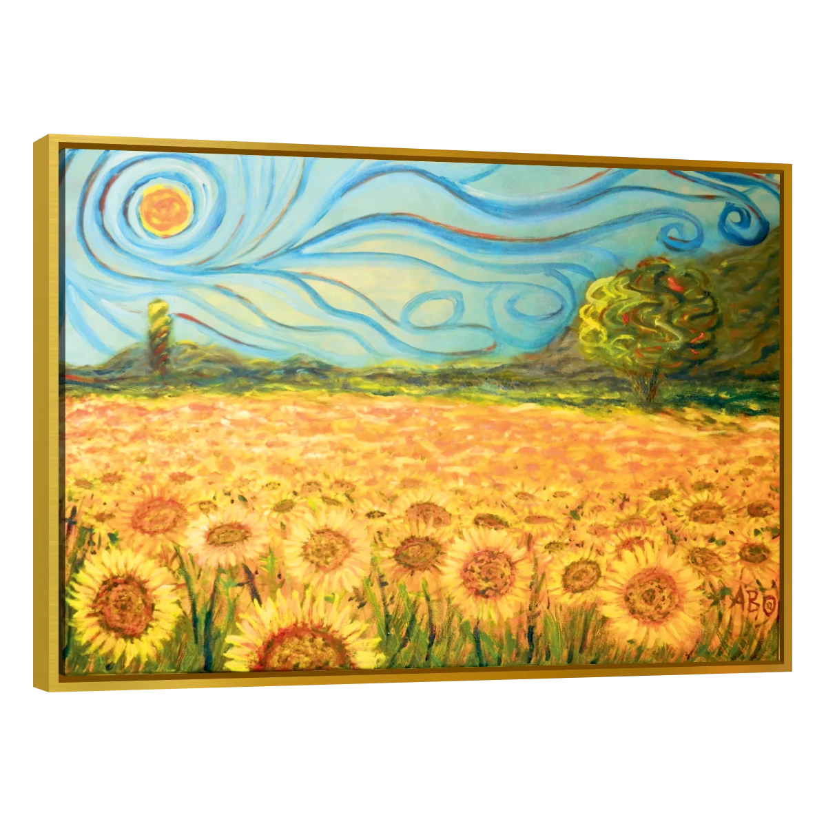 Cuadro Canvas Arte Campo De Girasoles Por Vincent Van Gogh