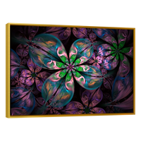 Flores Fractal Color Verde