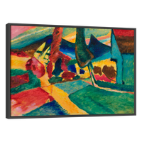 Paisaje Con Alamos Por Vasily Kadinsky