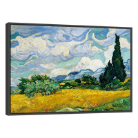 Campo De Trigo Con Cipreses Vincent Van Gogh