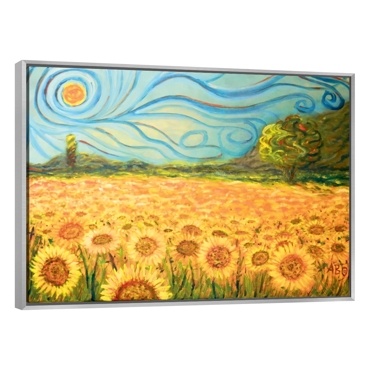 Cuadro Canvas Arte Campo De Girasoles Por Vincent Van Gogh